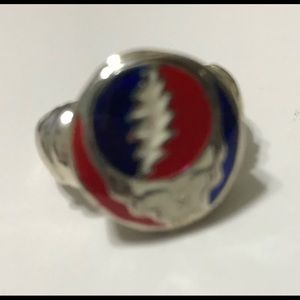 Sterling silver Grateful Dead men’s ring
